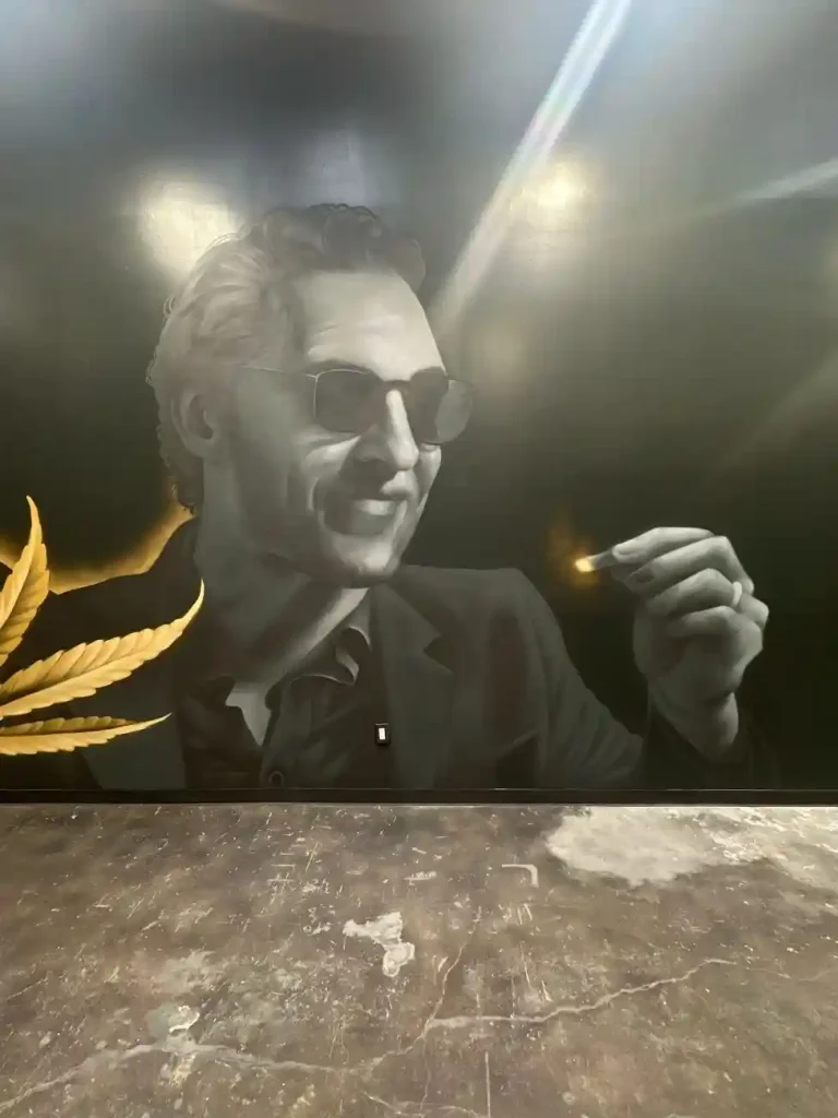 THC Dispensary wall drawings