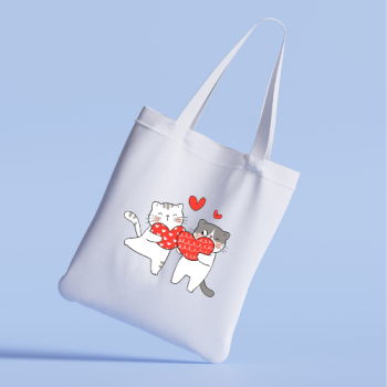 Heart Cats Love Tote Bag