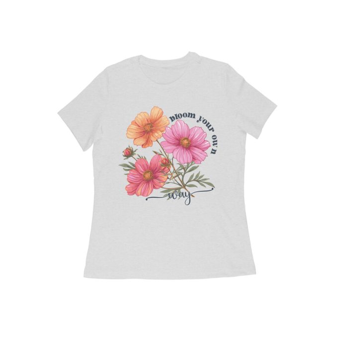Bloom Your Own Way Boho Flower Graphic Tee1 - Image 3