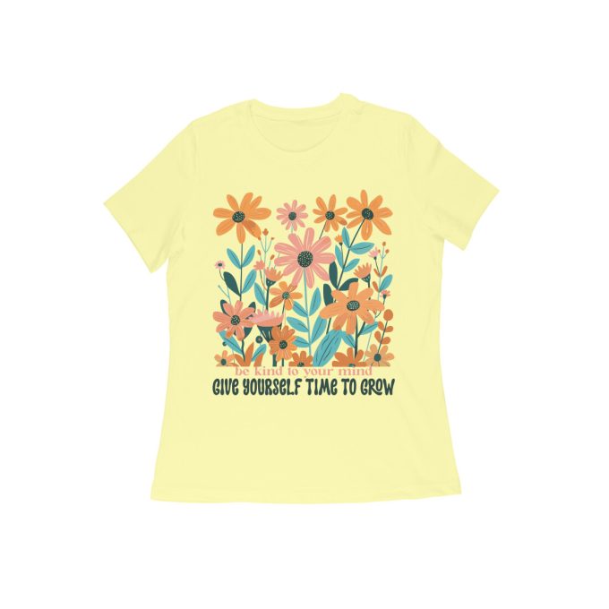 Be Kind to Your Mind Boho Flower Graphic Tee - Image 12