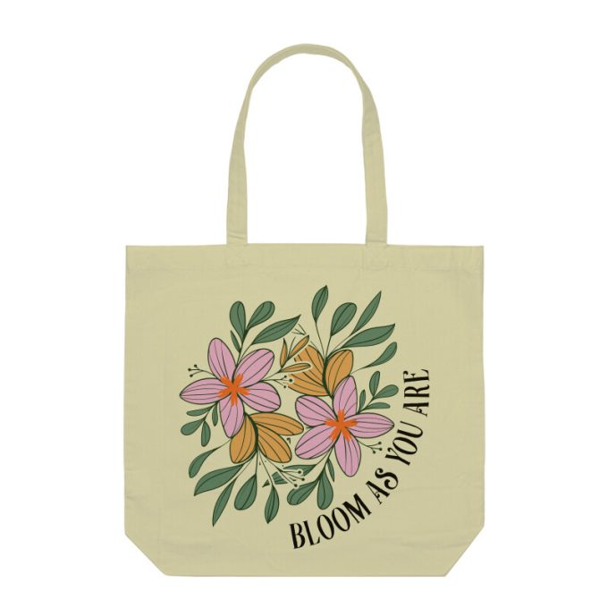 Bloom As You Are Boho Flower Tote Bag Style A - Image 4