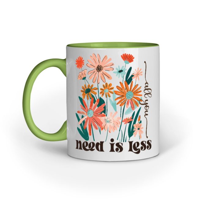 All you Need Flower Mug - Image 5