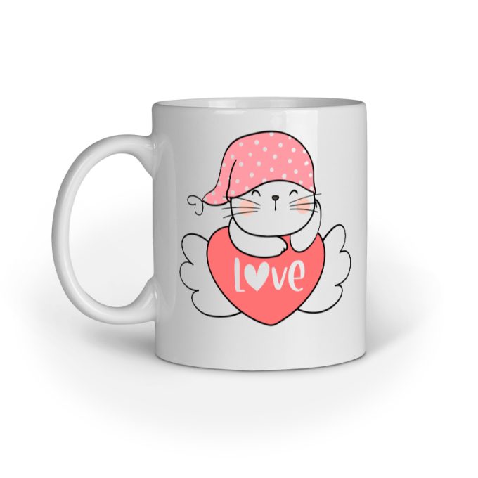 Angel Cat Love Mug