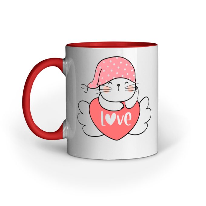 Angel Cat Love Mug - Image 2