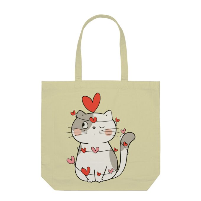 Wrapped in Love Cat Tote Bag